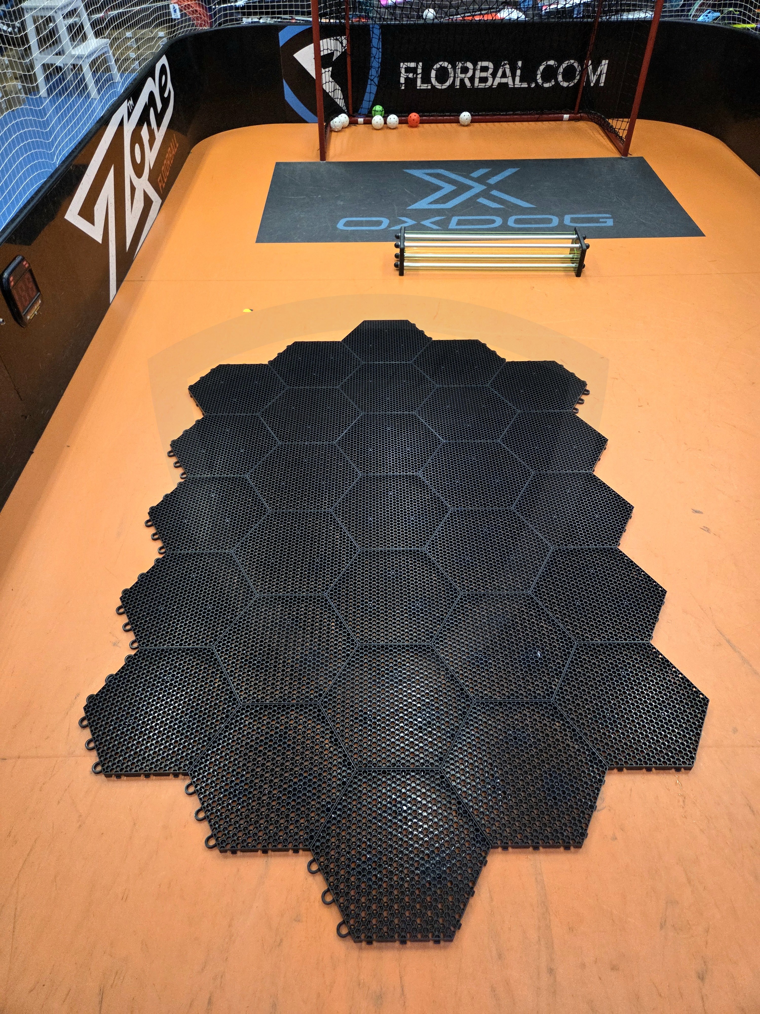 Florbal.com Hexa-Puzzle PRO Training Zone