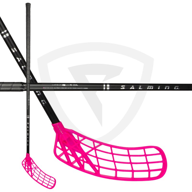 Salming Q-series Carbon Pro 2.0 RD Oval Trident F27 Black-Silver